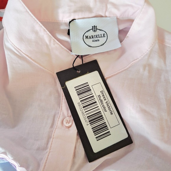 Marielle Almelo Victorie Maxi Boho Luxury Cotton Dress W/ Pockets NWT OS - Picture 8 of 11